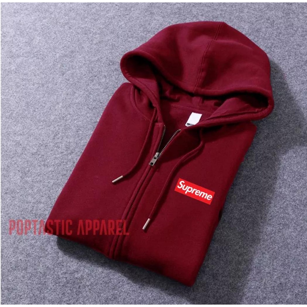 Jaket Sweater Hoodie Resleting Zipper Polos Pria &amp; Wanita Premium Quality Bahan Fleece Tebal Original Big Size Jumbo M -L- XL- XXL- XXXL ZIPPER RESLETING