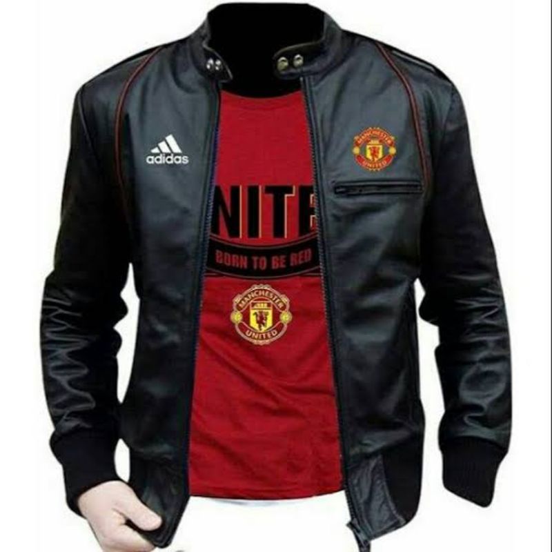 jaket kulit manchester united