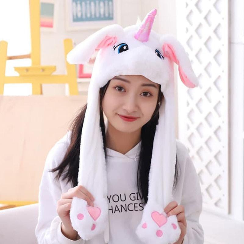 Bunny Hat Dancing Topi LED Cute Import Kelinci Kuping Bergerak Dengan LED import ValensiaHair