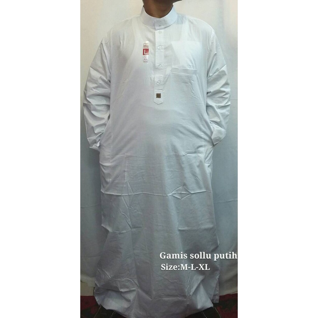 gamis sollu putih