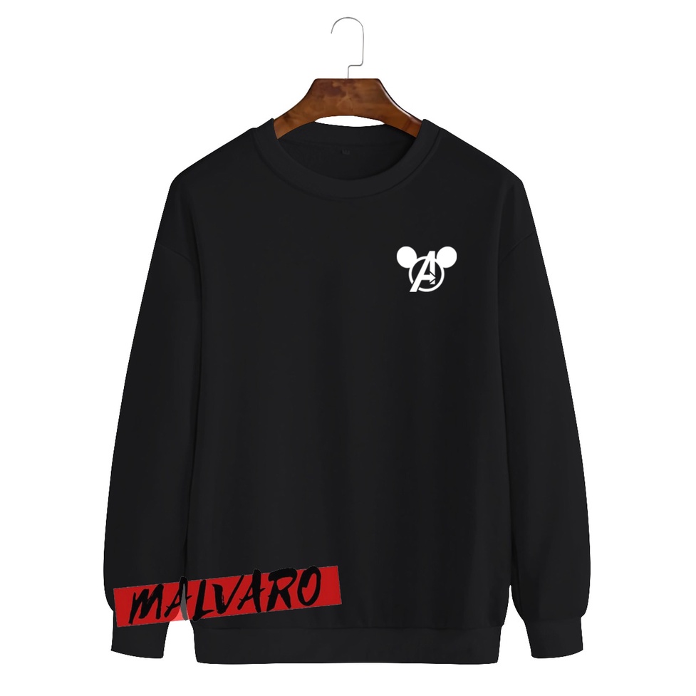 MALVARO-Sweater Crewneck / Crewneck Pria Wanita / Sweater Motif AVG