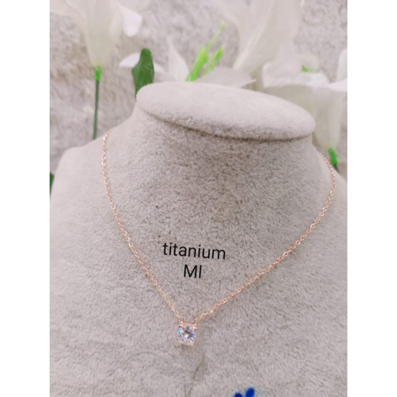 kalung titanium mata satu, tidak luntur