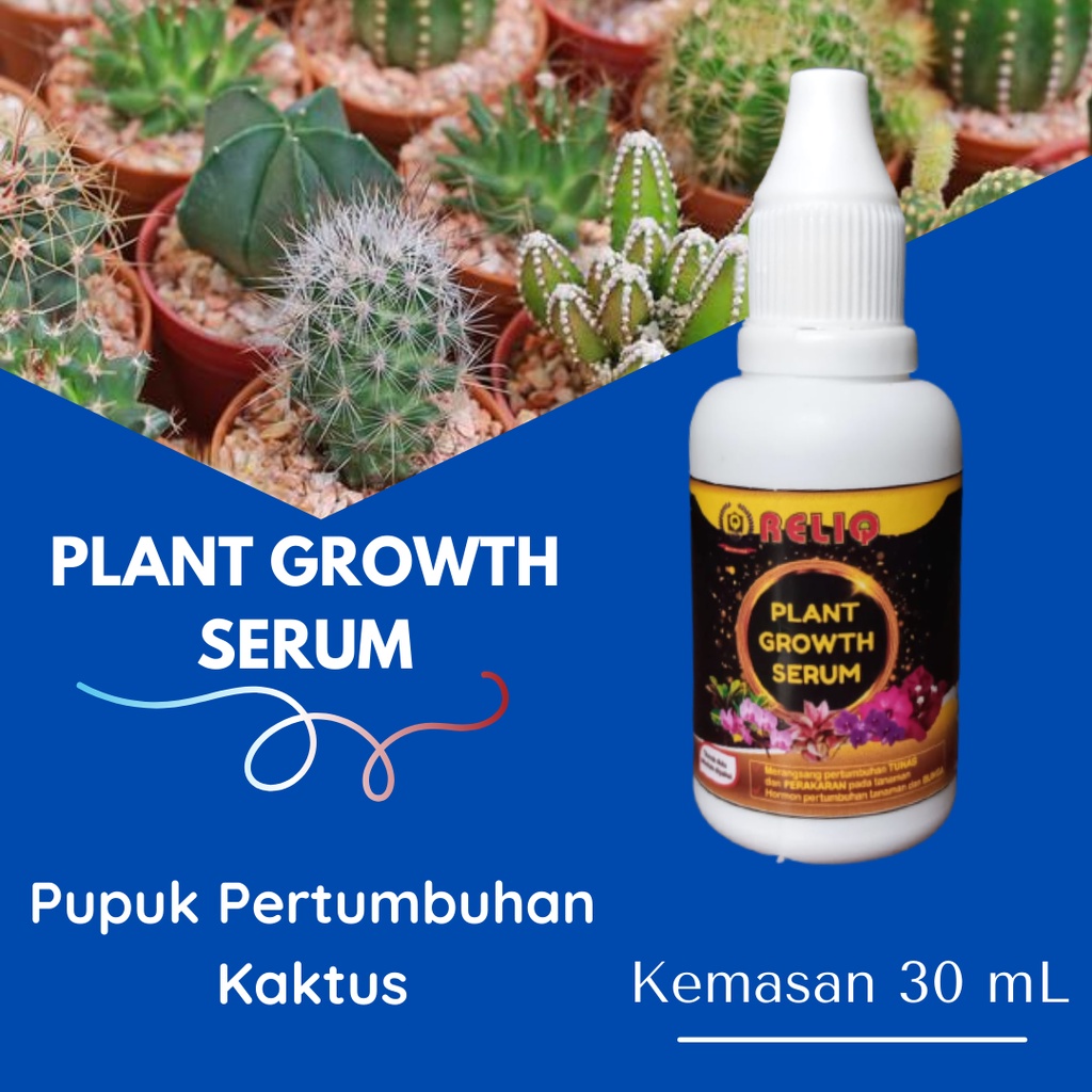 Plant Growth Serum Tanaman Pupuk Cair Untuk Kaktus, READY STOK, Penumbuh Akar Kaktus Sukulen Plus ZP