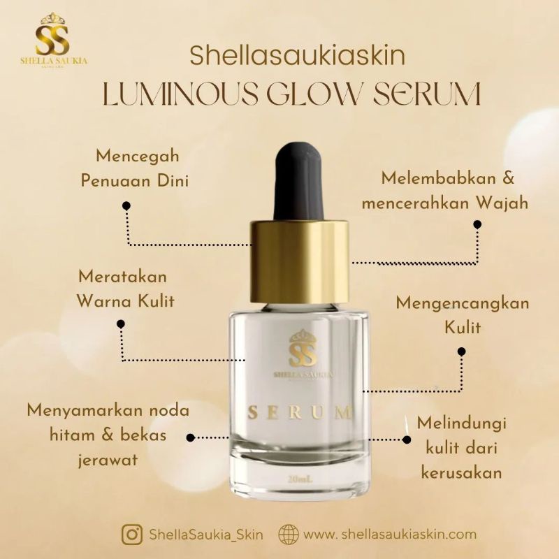 serum shella saukia skin/luminous glow serum