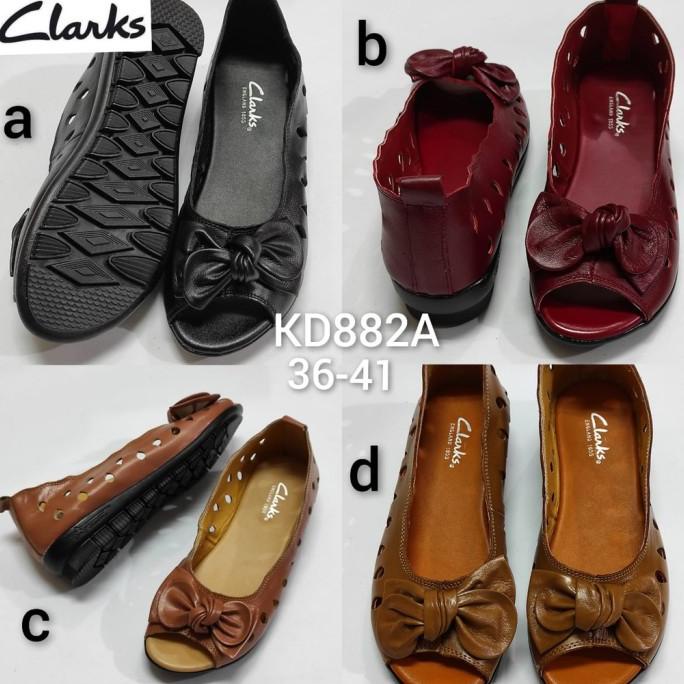 882A Sepatu clarks wanita/sepatu kulit wanita/clarks original/clarks Termurah