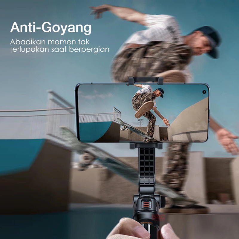 Tongsis Tripod Selfie Stick Stabilizer Baseus Remote Selfie Gimbal