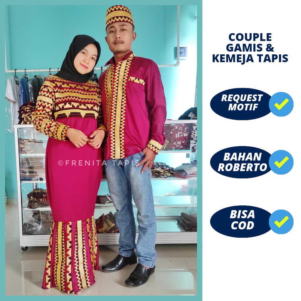 [BISA COD] Satu set kemeja &amp; gamis motif Talis