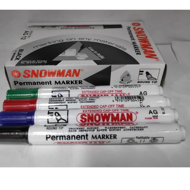 Spidol Permanent Snowman AG-12