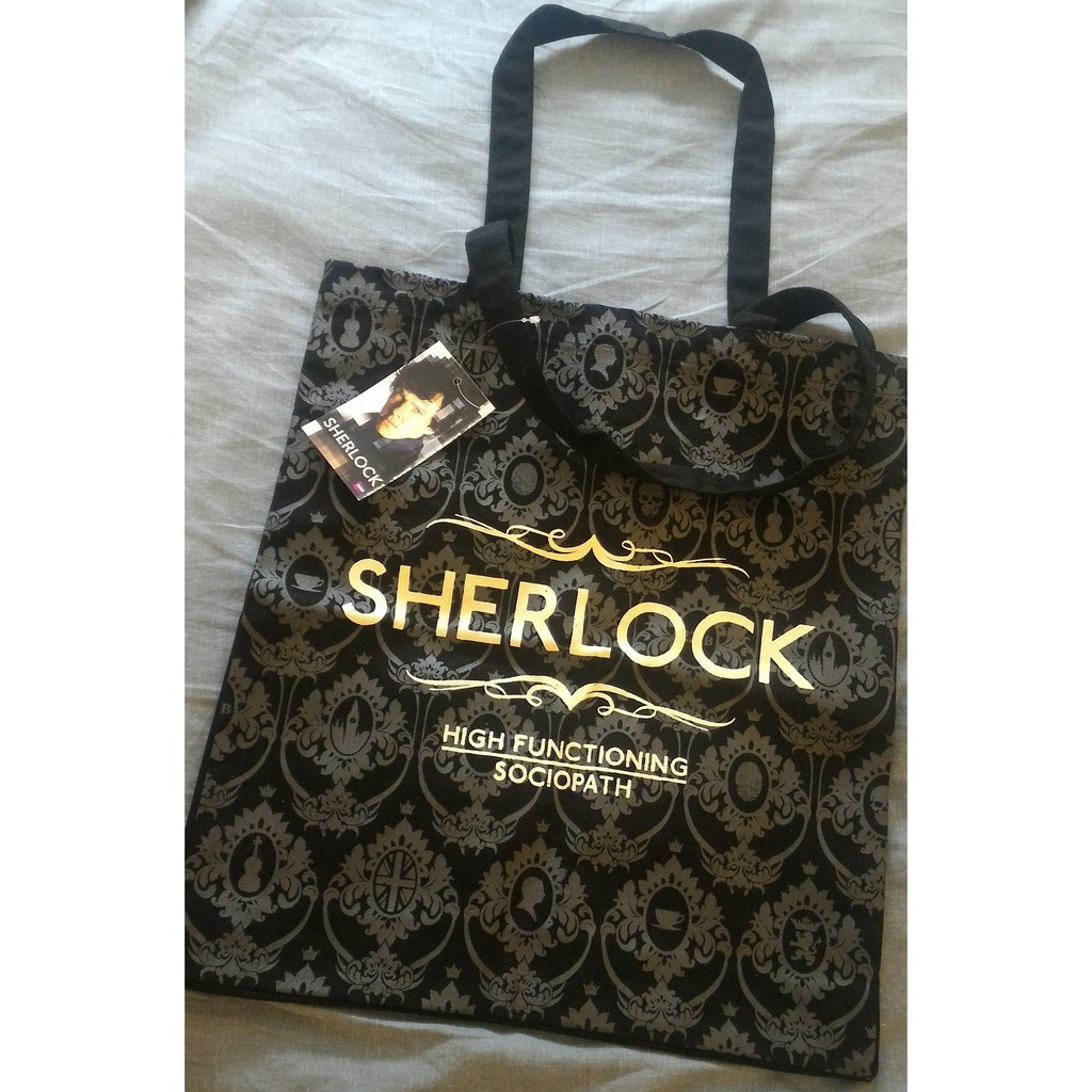 Sherlock Tote Bag (BBC UK Original Merchandise)