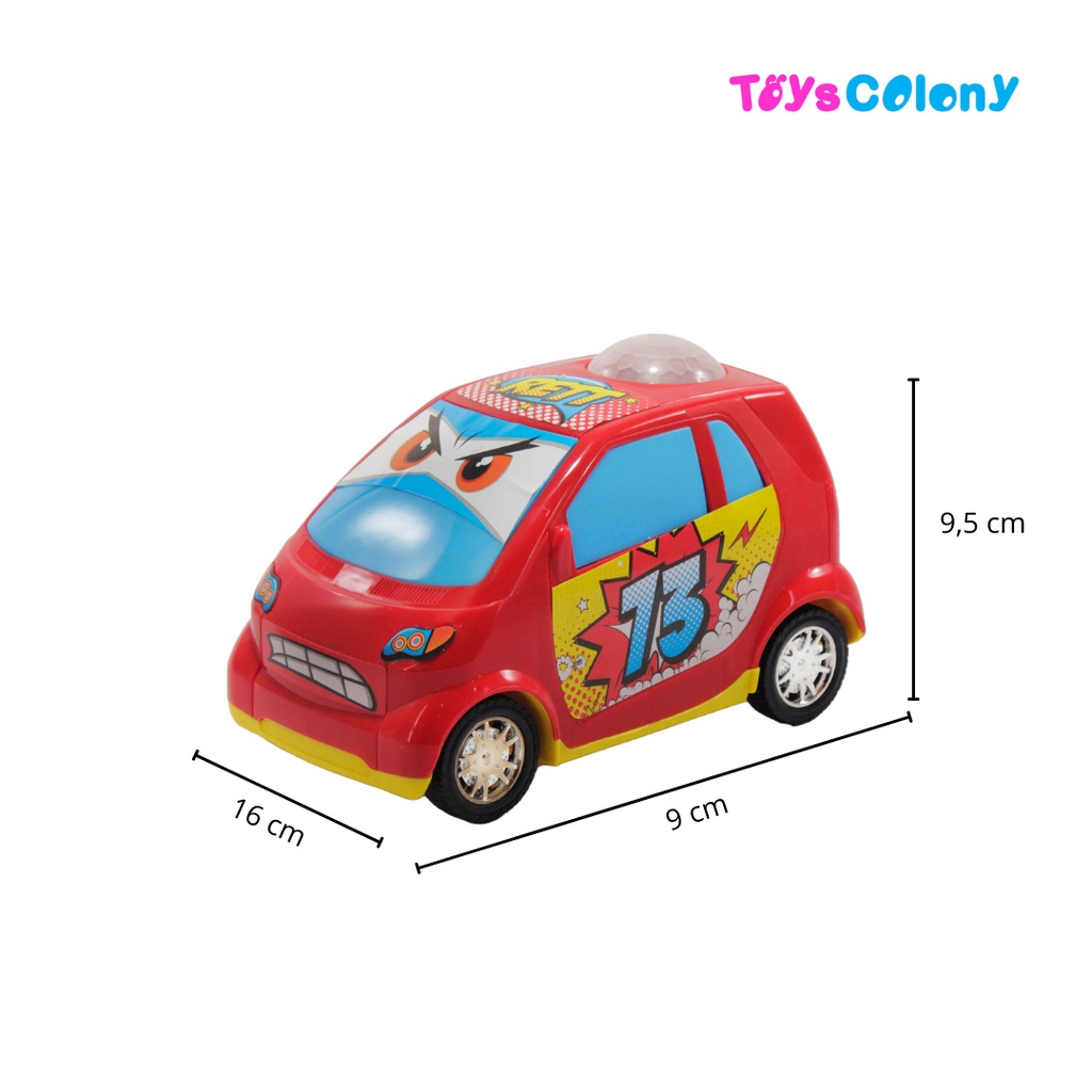 MOBIL SMART CAR CARTOON BLUX N FRIEND / MAINAN ANAK