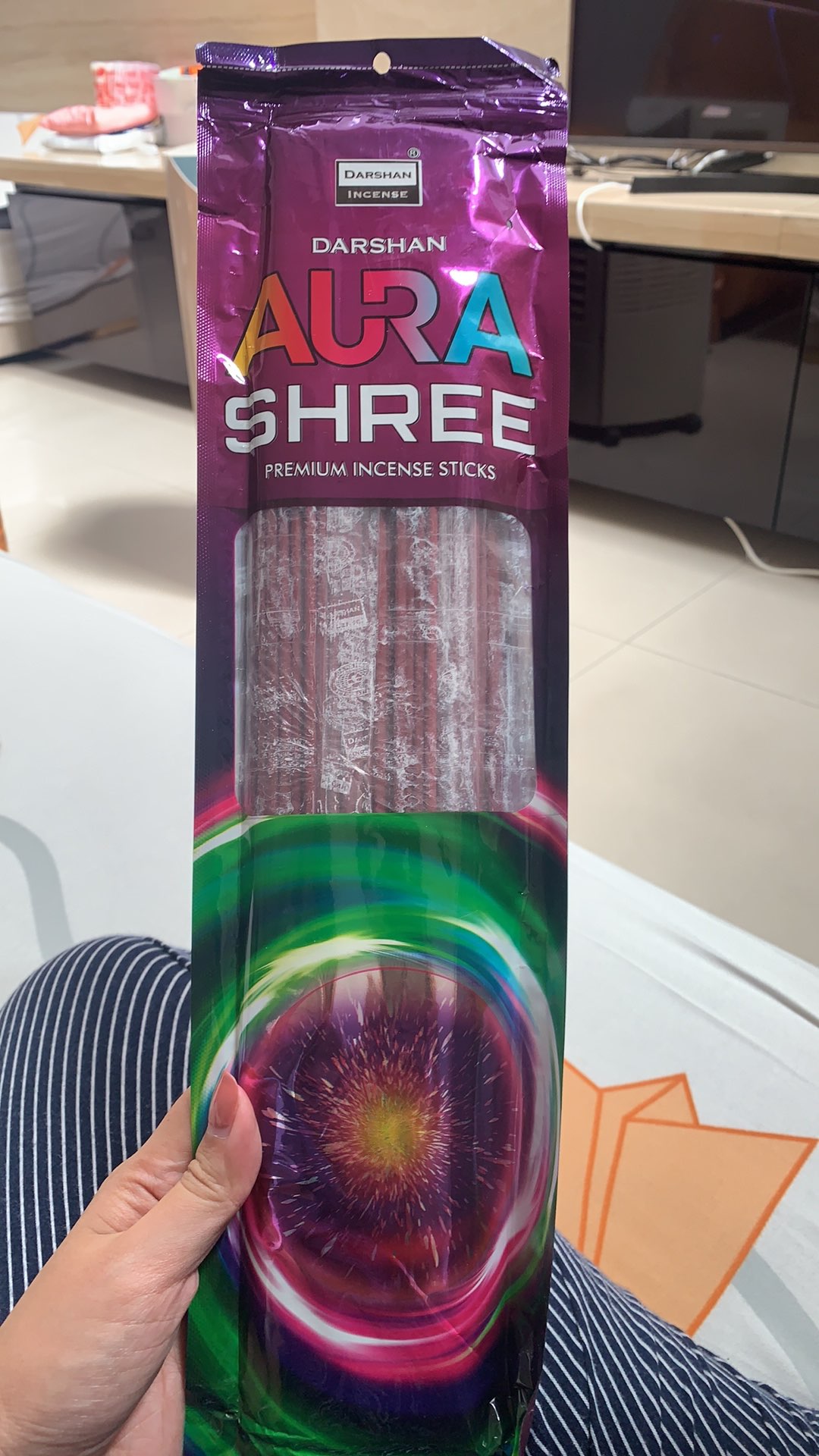 Dupa Hio Aura Shree Pouch Plastik Isi 100 Batang By India Darshan