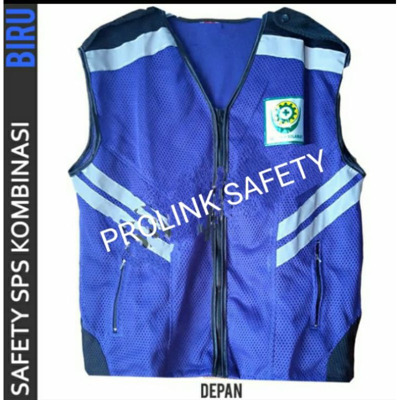 ROMPI SAFETY ALLSIZE FREE LOGO K3 JARING TEBAL DOBLE BIRU BENHUR BCA