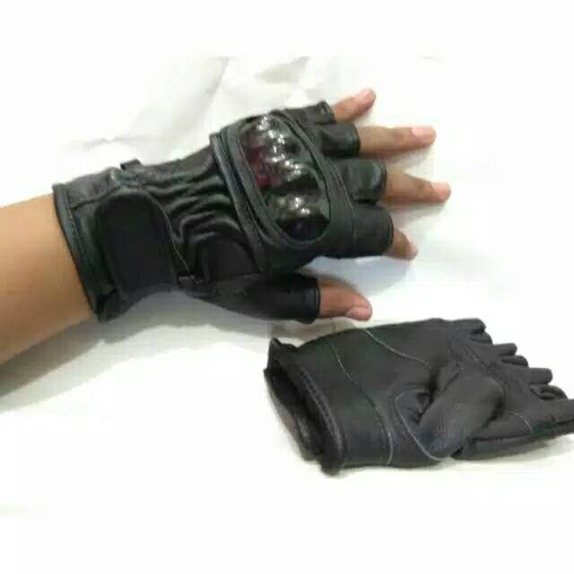 Sarung Tangan Kulit Half - Full Finger | Gloves Leather With Protector