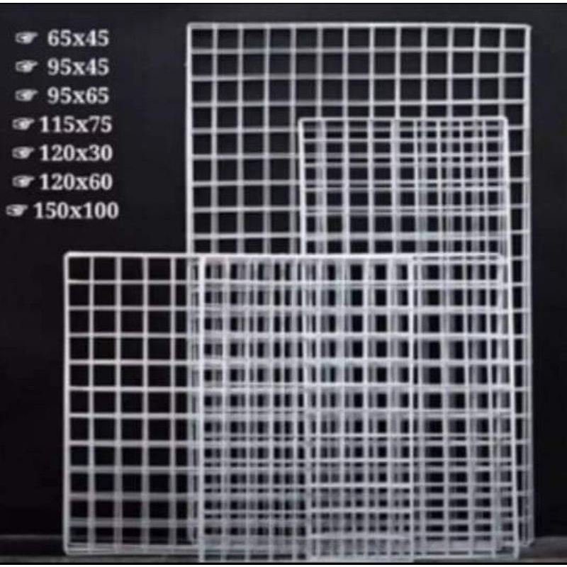 Ram kawat besi dinding Display atsesoris pajangan dinding hp kawat ram