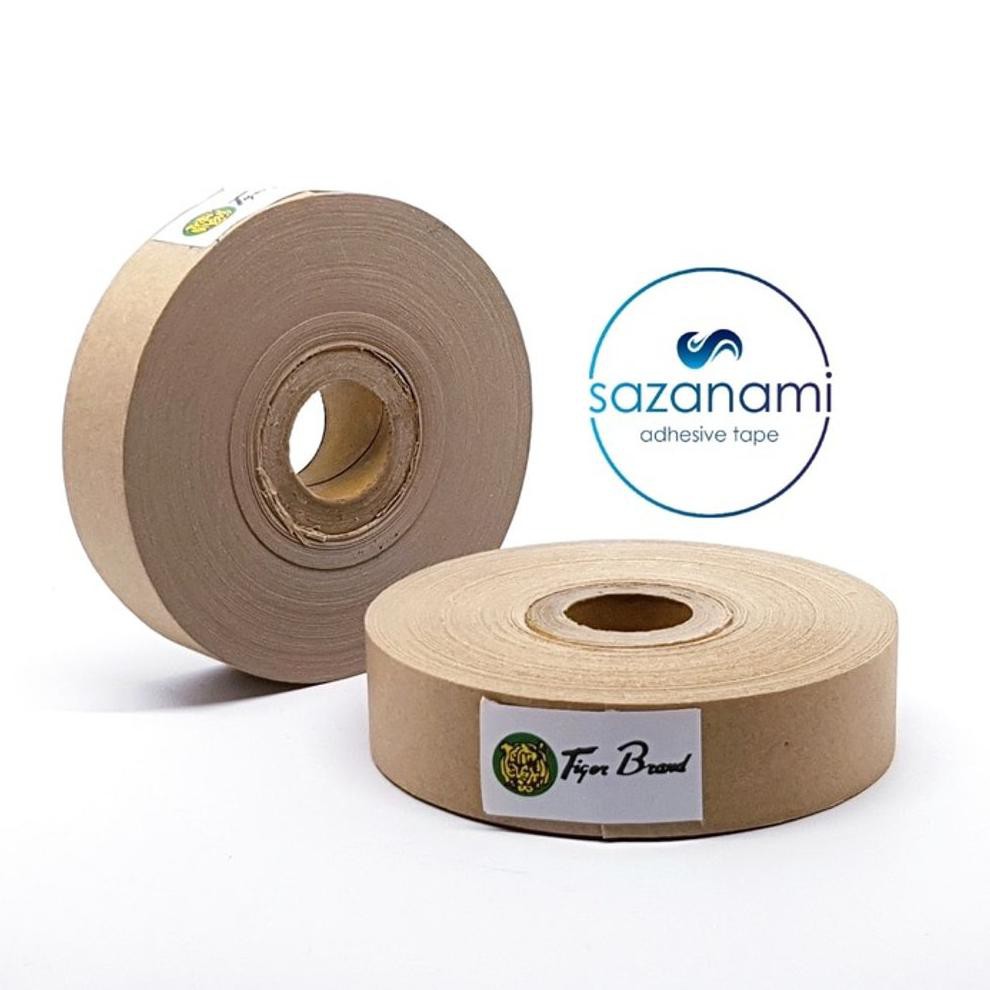 

TERMURAH Lakban Air 1 Inch x 100M GUMMED TAPE paper craft Tape Tiger Kraft