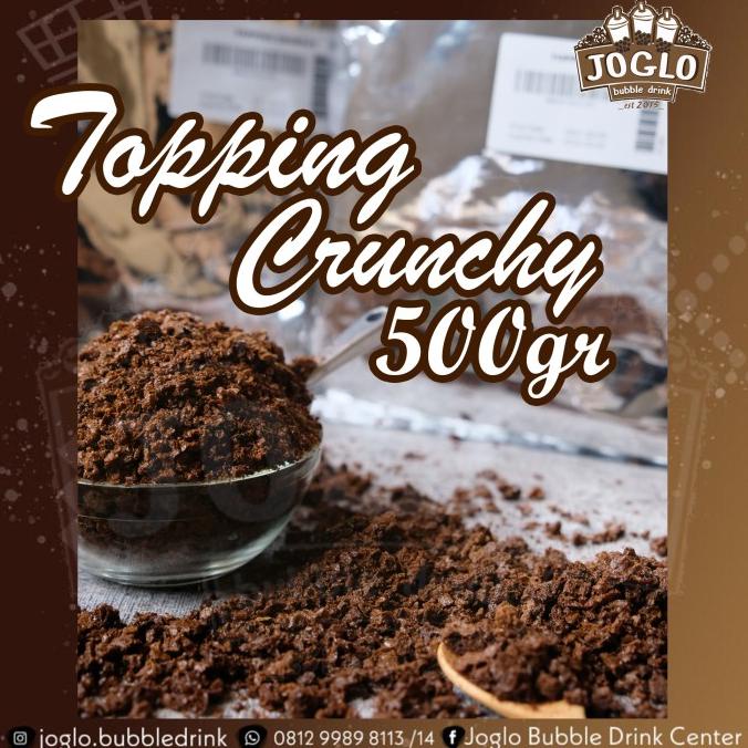 

TOPPING CRUNCHY 500gr | TOPING CRUNCHY COKELAT 500gr | JOGLO BUBBLE DR TERPERCAYA Kode 184