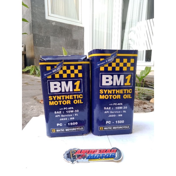 Oil oli BM1 Matic 0,8Lt SAE 10W30, Oli BM1 Matic 1L 10w30. Oli BM1 Metic