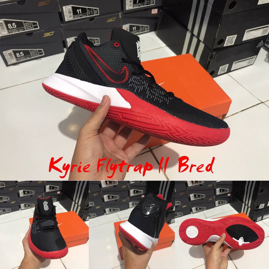 SEPATU BASKET NIKE KYRIE FLYTRAP 2 BRED REPLIKA BOX ORIGINAL