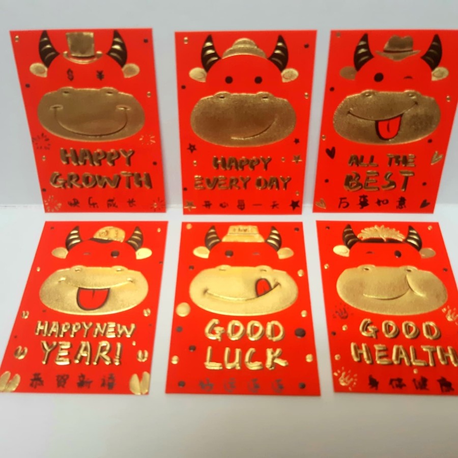 

Angpao Imlek 2021 Shio Kerbau LL0039 Termurah Dove Emboss Emas Timbul