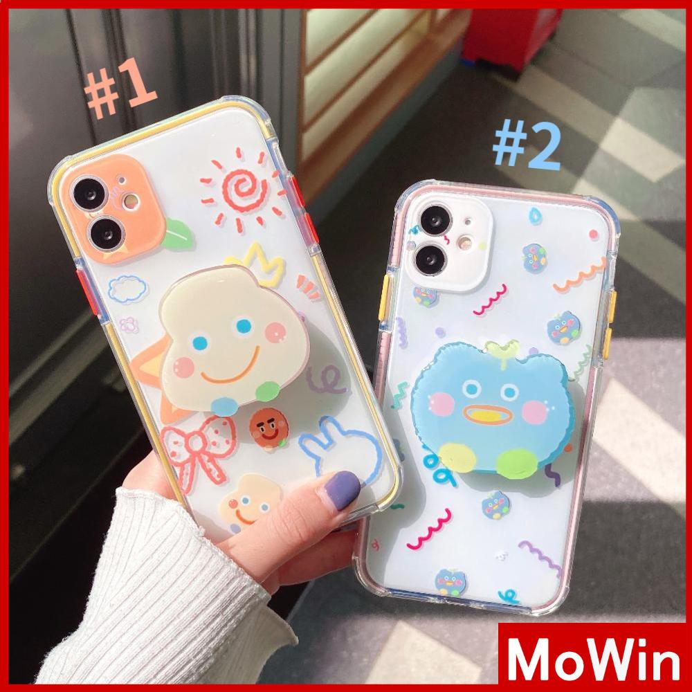 Mowin - iPhone Case Transparent Soft Case With Pop socket