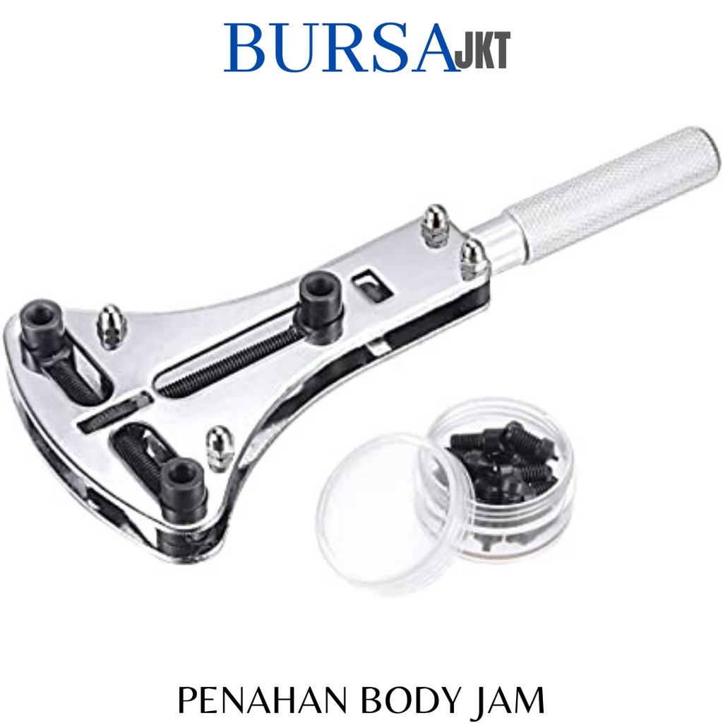 PEMBUKA TUTUP JAM REPARASI PERBAIKAN GANTI BATERAI STAINLESS CASE OPENER WATCH