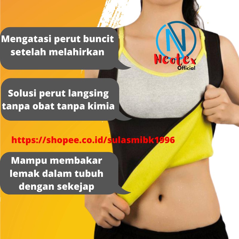 Pembakar Lemak Korset Neotex Pelangsing Perut Corset Wanita Penghancur Lemak Tubuh