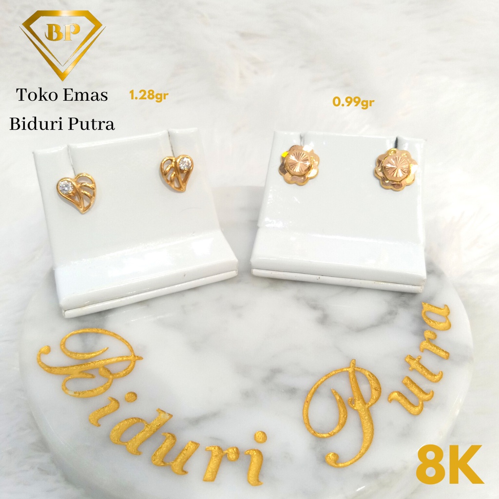 ANTING SUBANG EMAS ASLI KADAR 8K/375 toko emas biduri putra