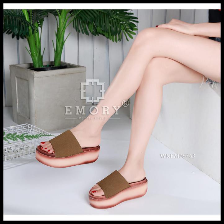 NEW STOCK SANDAL WEDGES WANITA/ WOMEN WEDGES SANDAL - EMORY MYKA #WKEMO8763 STOCK TERBATAS