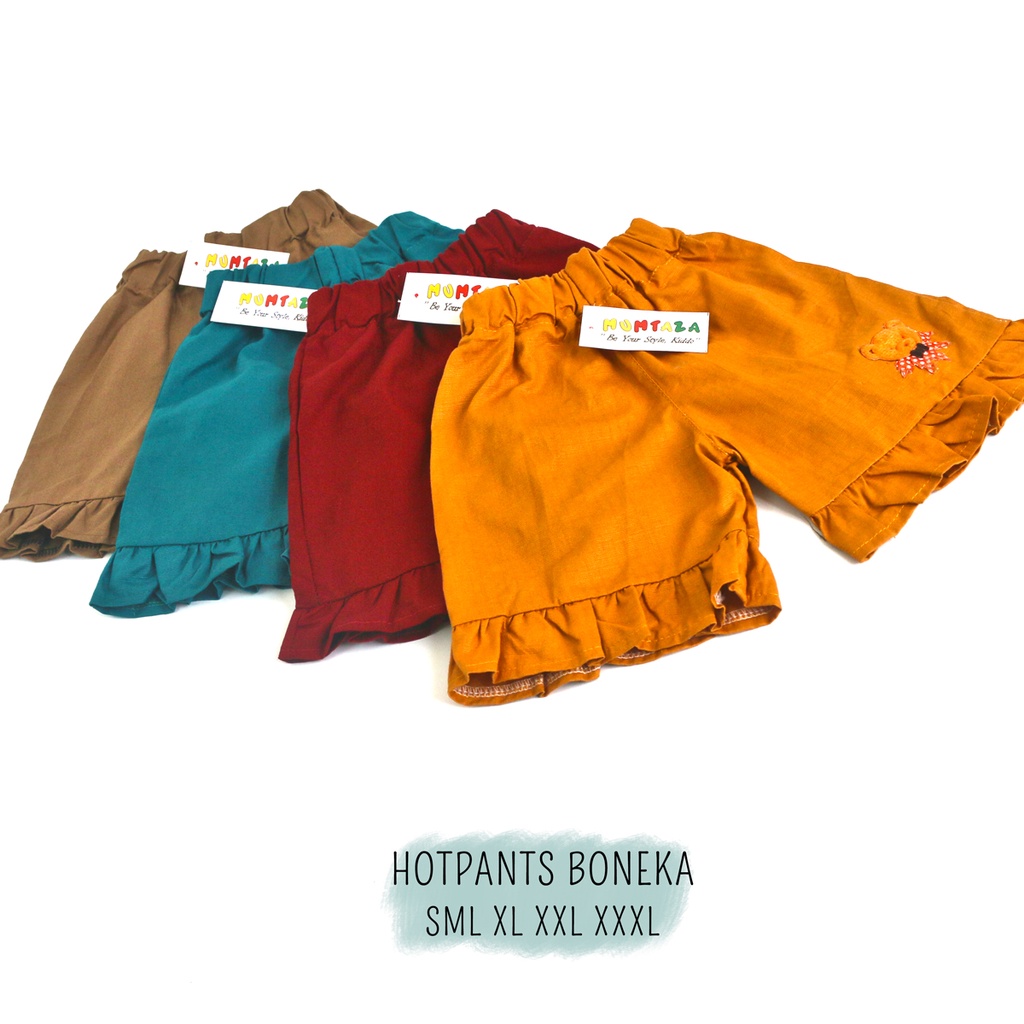 Hotpants boneka ruffle SML XL XXL I  Celana pendek Anak  I  Daily Pant