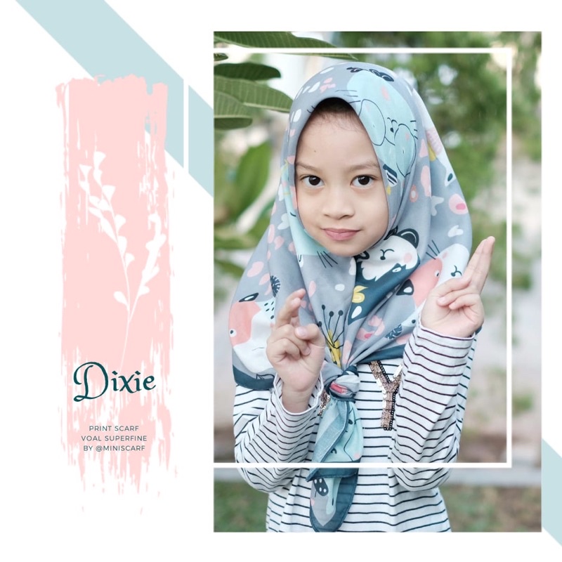 Pre Order kerudung anak - jilbab anak - Cutie Animal