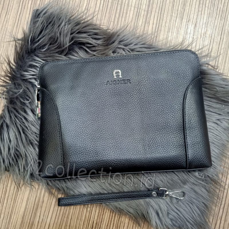 Handbag A Kunci kode Leather Clutch Tas Tangan Kulit Asli Impor