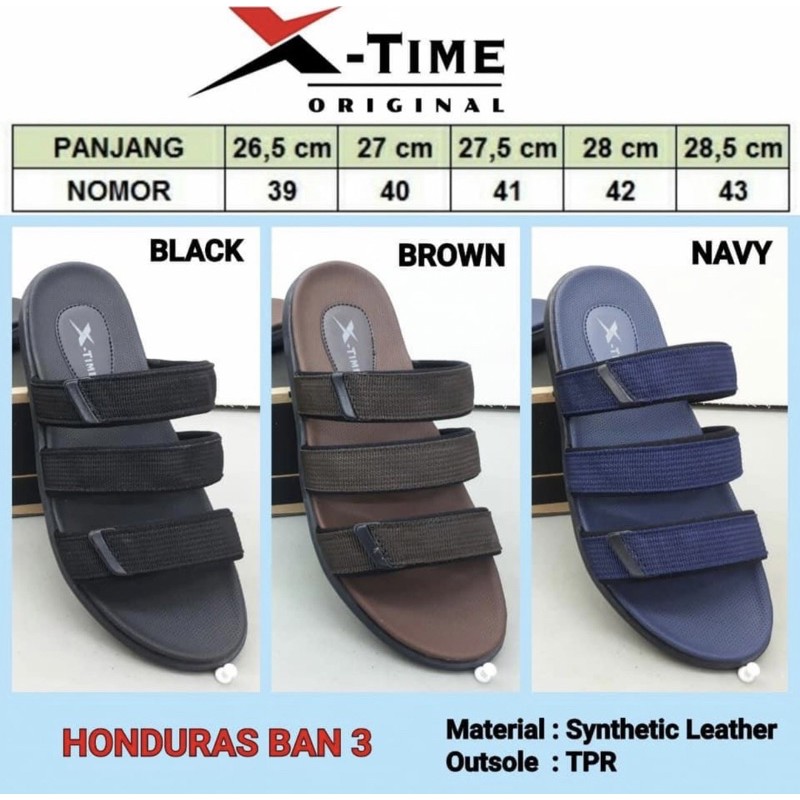 SENDAL PRIA X-TIME TERBARU 2020 TIPE HONDURAS BAN 3 100% ORIGINAL || FIRST HANDED