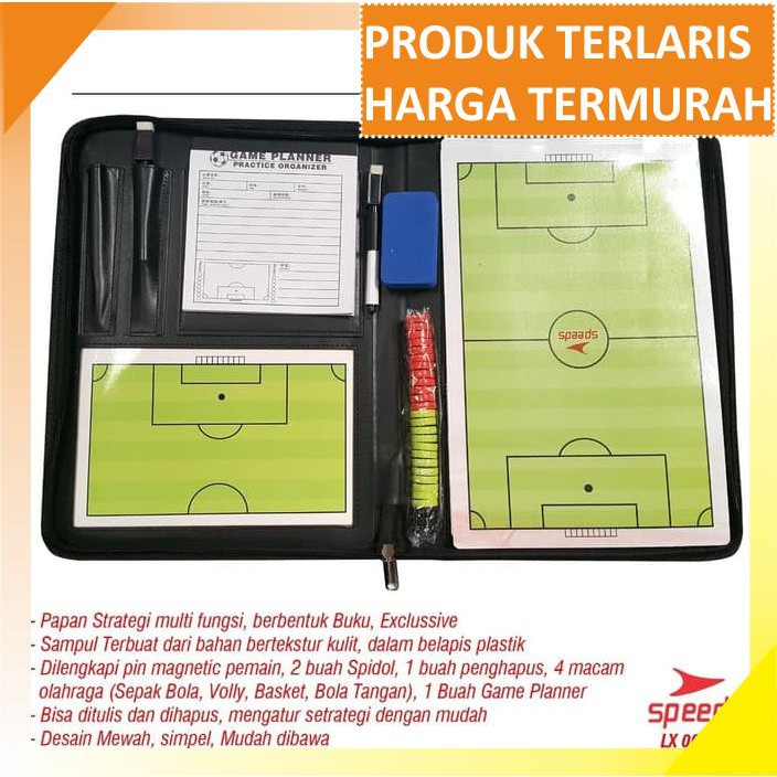 

Game Planner Buku Papan OlahRaga Pelatih coach 4in1 universal 007-7 MS217