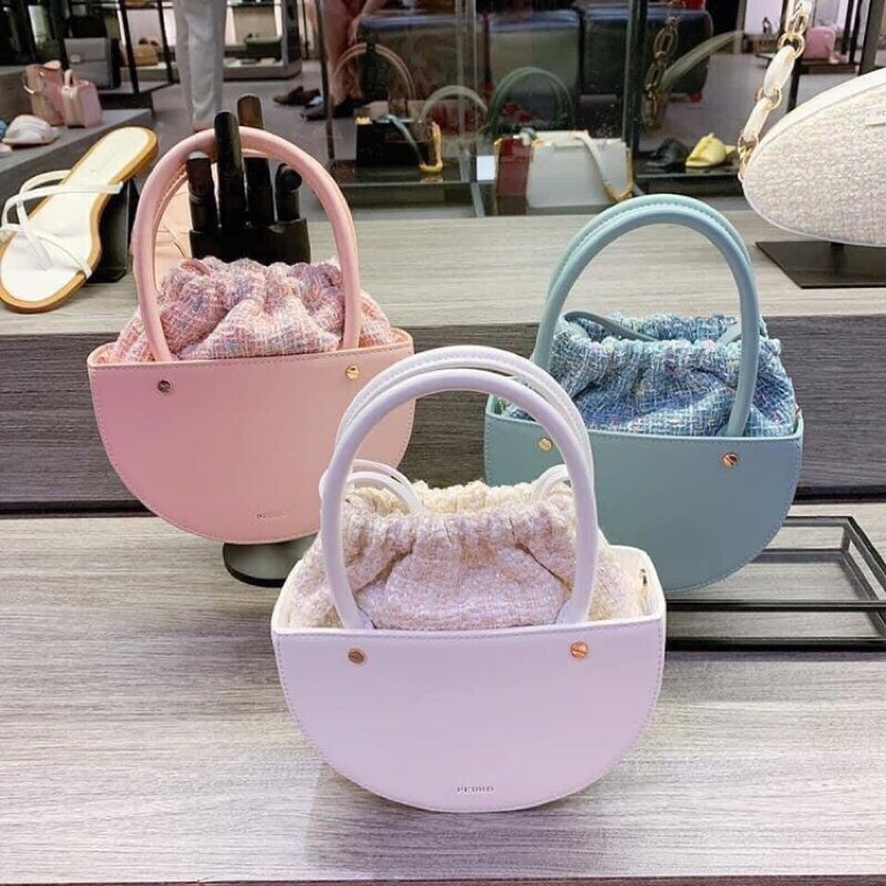 Murah Grosir Tas Tweed | Tas Rajut | Tas Lucu Import | Tas Pedro P184 Termurah