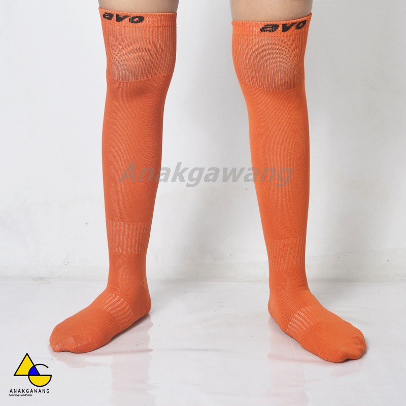 Kaos Kaki Futsal Sepak Bola AVO R1 Original Polos Panjang Diatas Lutut Anakgawang