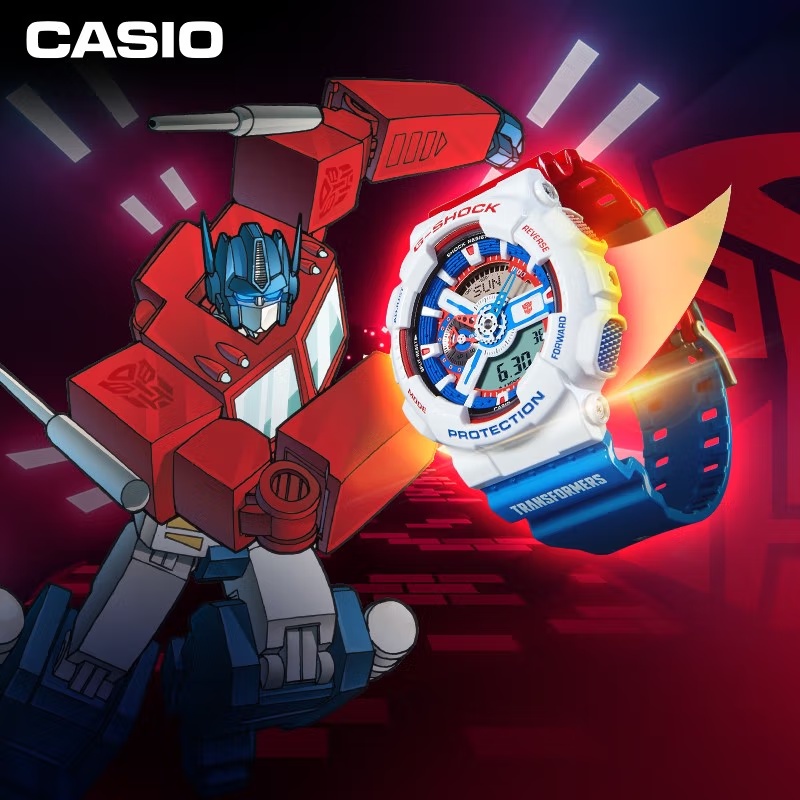 G-SHOCK TRANSFORMER LIMITED EDITION GA-110 GA110 OPTIMUS PRIME AUTOLIGHT