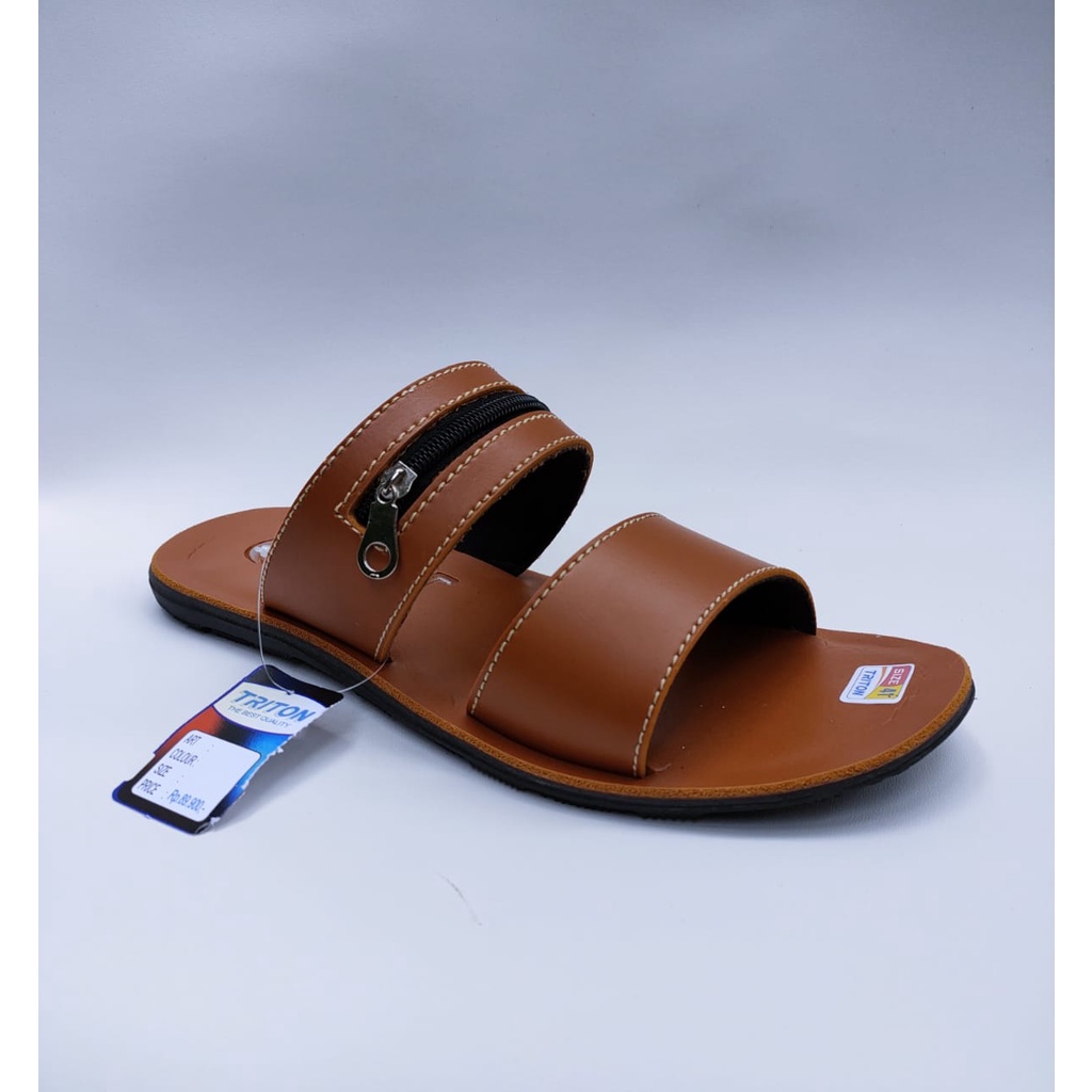 YOGOGO Sandal Selop Kulit Pria Sendal Slide Casual Yogogo Original size 39-43