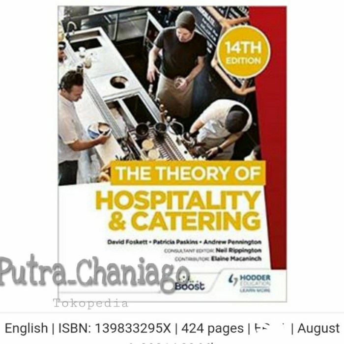 Jual Buku The Theory Of Hospitality And Catering 14th Edition | Shopee ...