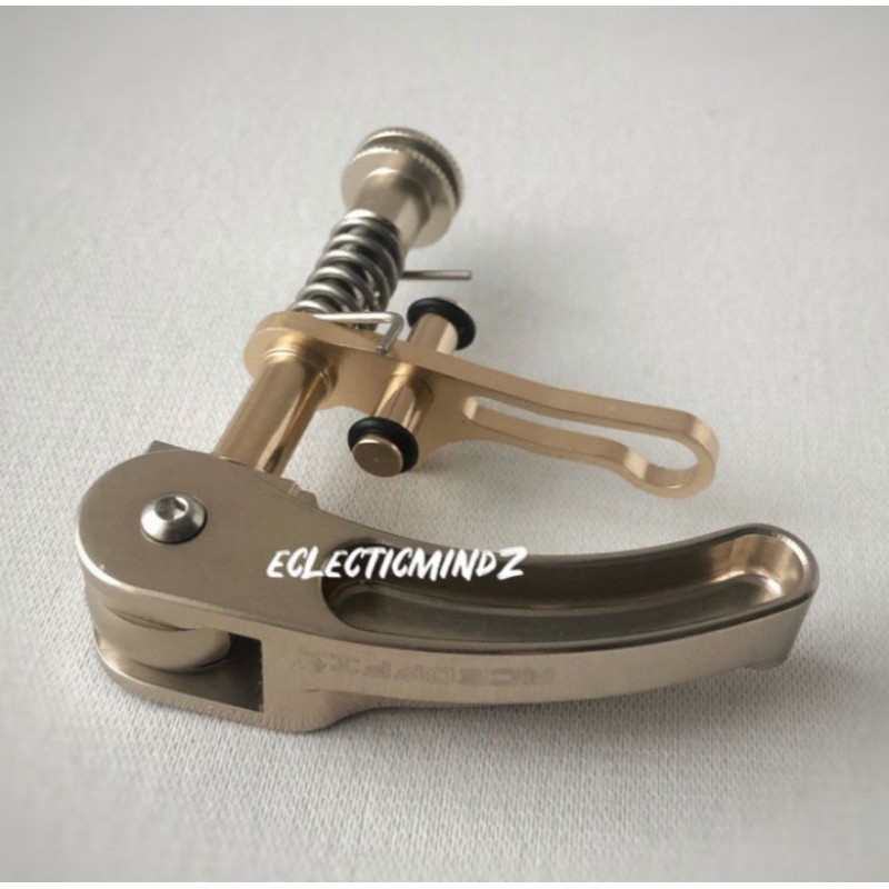aceoffix seatpost clamp gold champagne for folding bike seli aluminum + titanium