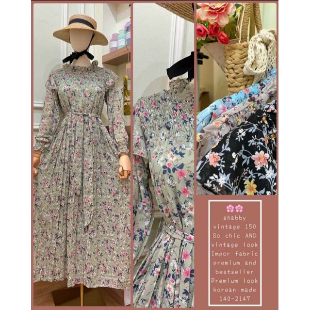 MOTIF BARU GAMIS KOREA STYLE YUNA