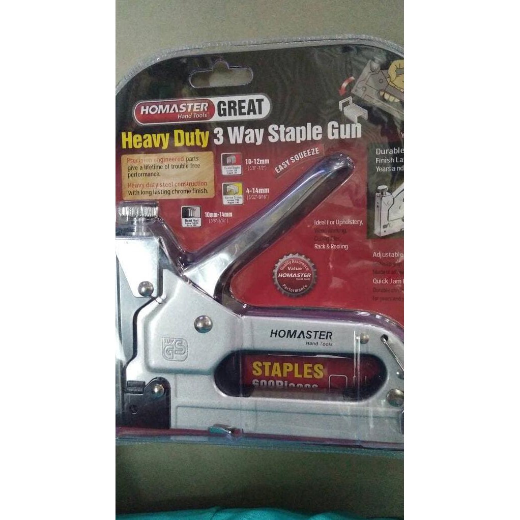 

Htbon856- Staples Tembak Homaster / Steples Tembak / Staple Gun Bonus Isi 600Pcs 385A