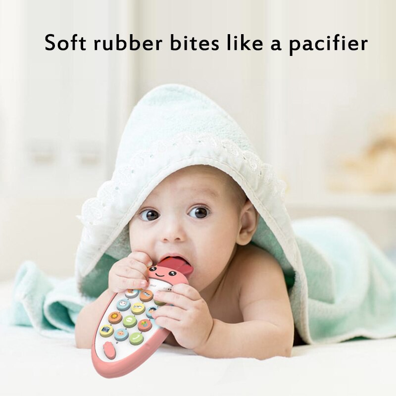 HP Mainan Anak Telepon Carrot Phone 2 in 1 Mainan Bayi Baby Teether Phone Bilingual