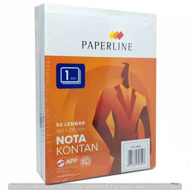 

Nota Kontan 1ply/ 1rangkap Besar Paperline