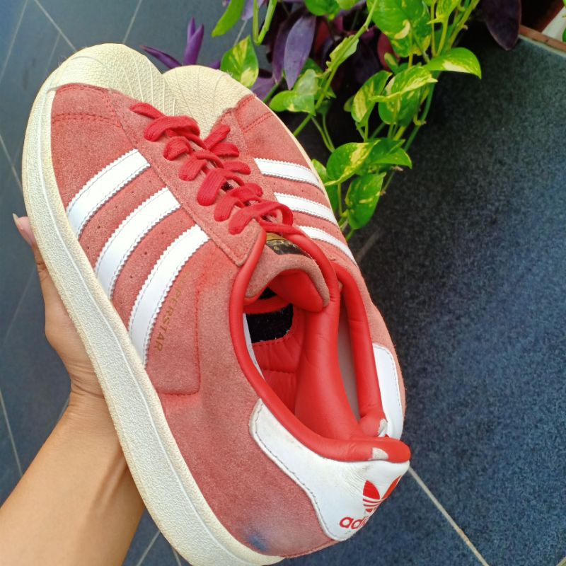 SEPATU SECOND ADIDAS SUPERSTAR RED SIZE 41