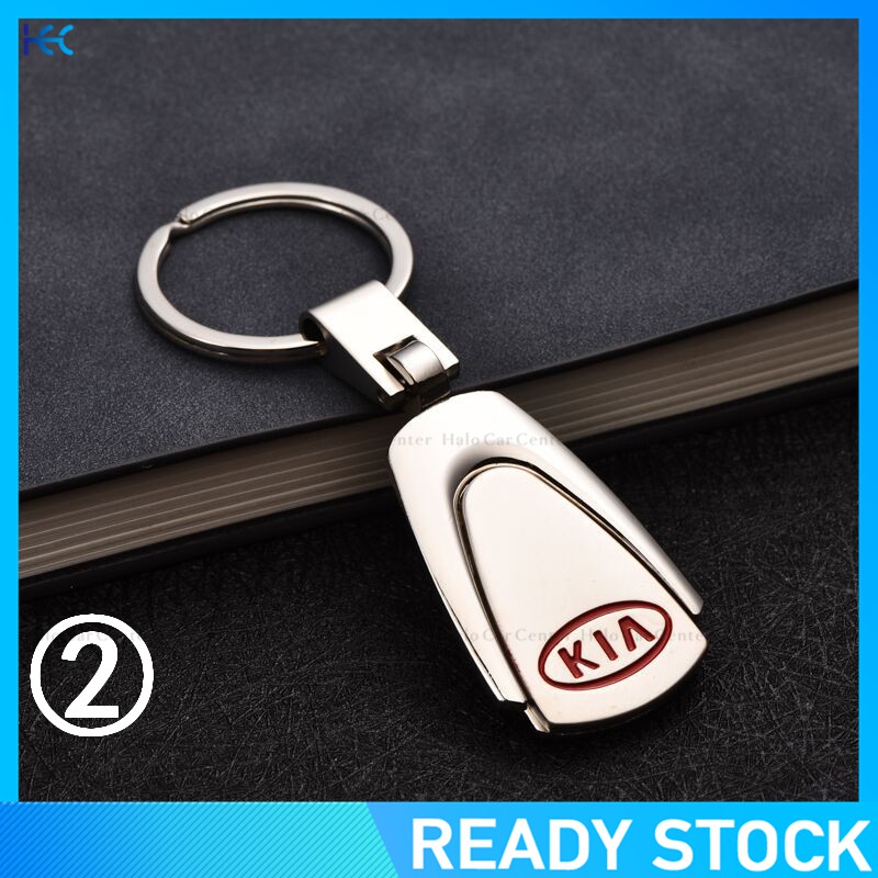 【Ready Stock】Alloy Metal Logo Motorcycle Keychain Car keychain SET for KIA