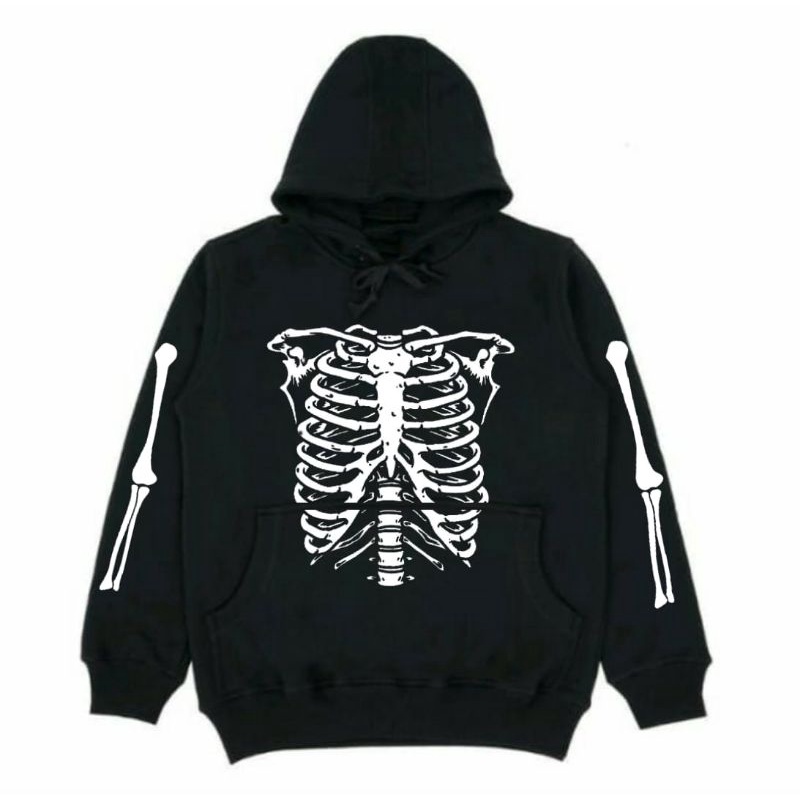 WARDKICK Jacket Hoodie Secret Knit Black Color White Bone