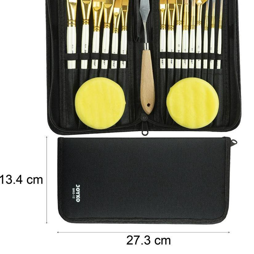 

READY ✅Art Brush Set Alat Lukis Kuas Cat Air Minyak Acrylic Joyko BRS-12|SQ5