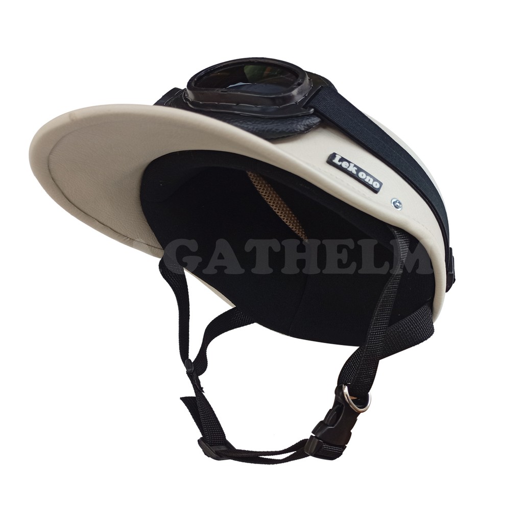 Helm Sepeda Retro TOPI "LEK ONO" Dewasa Kulit Sintetis