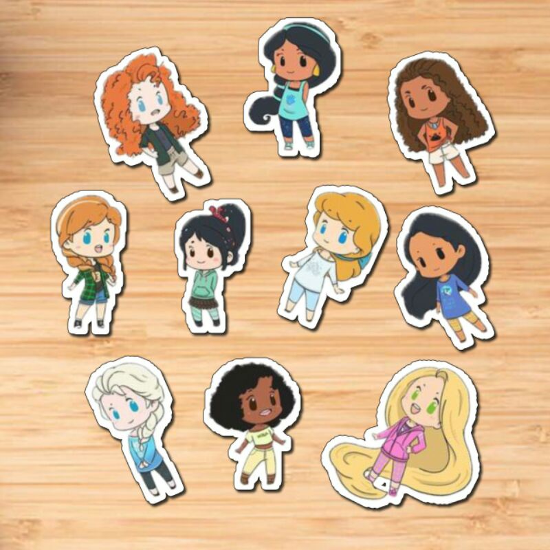 

Stiker Vinil Motif Disney Princess Stiker Untuk Case Handphone Laptop dll