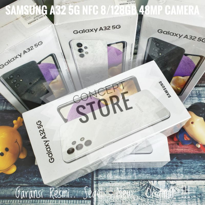 Samsung A32 5G 8/128 GB 48MP Camera NFC.. Garansi Resmi.. New.. Segel